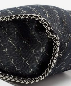 Best Pirce 🤩 Stella McCartney Blue Monogram Denim Falabella Mini Tote For 👩 Women 😍 -Stella McCartney Shop luxury women stella mccartney used handbags p672132 003