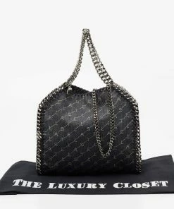 Best Pirce 🤩 Stella McCartney Blue Monogram Denim Falabella Mini Tote For 👩 Women 😍 -Stella McCartney Shop luxury women stella mccartney used handbags p672132 007