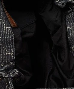 Best Pirce 🤩 Stella McCartney Blue Monogram Denim Falabella Mini Tote For 👩 Women 😍 -Stella McCartney Shop luxury women stella mccartney used handbags p672132 008