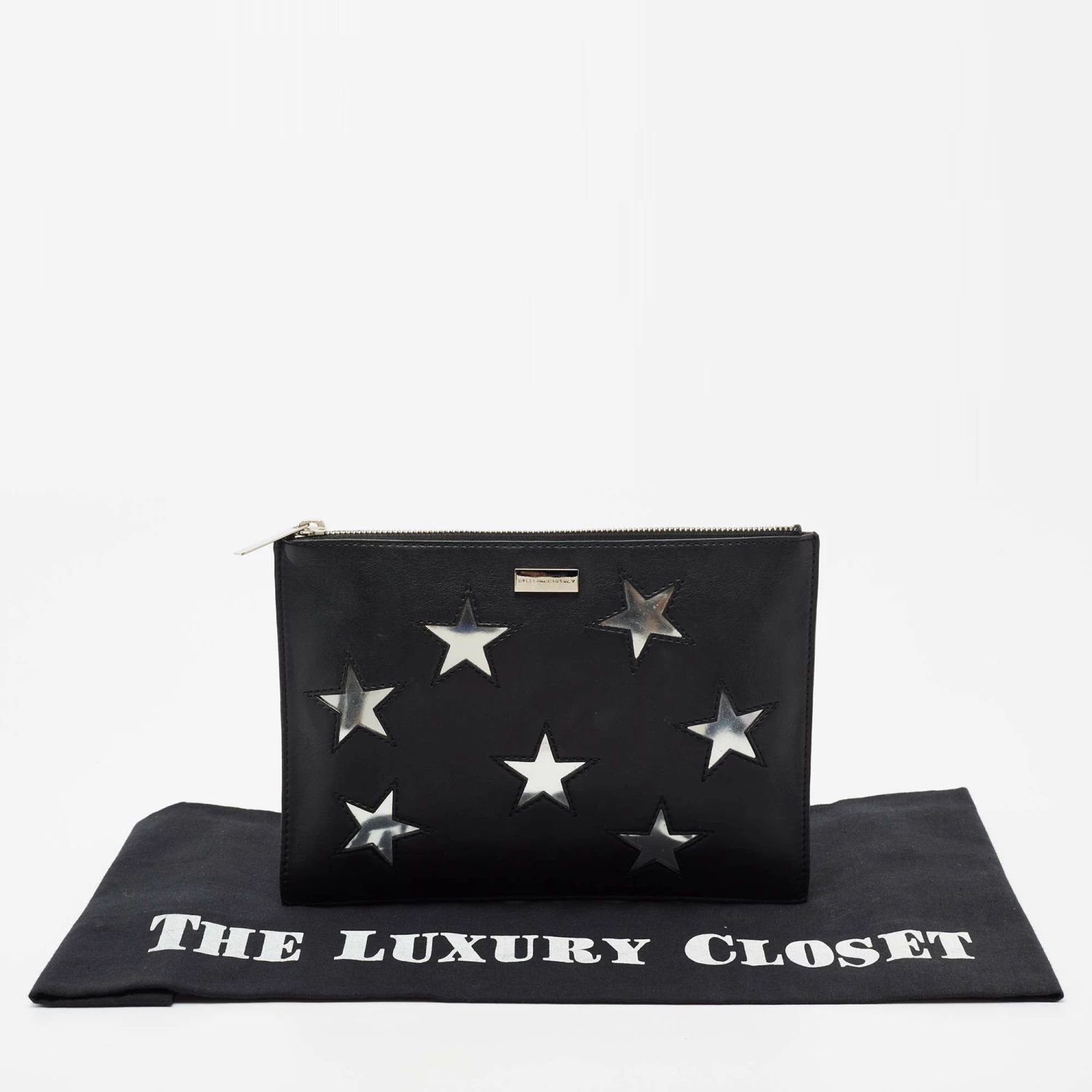 Budget ๐ Stella McCartney Black/Silver Faux Leather Cavendish Stars Clutch For ๐ฉ Women โค๏ธ 11 Budget ๐ Stella McCartney Black/Silver Faux Leather Cavendish Stars Clutch For ๐ฉ Women โค๏ธ - Image 9
