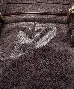 Best Sale 🎁 Stella McCartney Purple Faux Suede And Patent Leather Tote For 👩 Women 🌟 -Stella McCartney Shop luxury women stella mccartney used handbags p673422 014