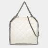 Deals 👏 Stella McCartney White Faux Suede Mini Falabella Tote For 👩 Women 🤩 -Stella McCartney Shop luxury women stella mccartney used handbags p673746 014