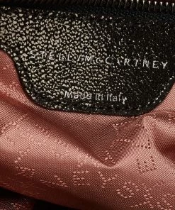 Coupon 🎁 Stella McCartney Black/Silver Faux Suede Large Falabella Tote For 👩 Women ✔️ -Stella McCartney Shop luxury women stella mccartney used handbags p674808 008