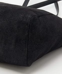 Promo 😍 Stella McCartney Black Faux Leather Falabella East West Shopper Tote For 👩 Women 😍 -Stella McCartney Shop luxury women stella mccartney used handbags p677057 002