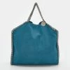 Best Pirce 🌟 Stella McCartney Blue Faux Leather Small Falabella Chain Tote For 👩 Women 🛒 1 Best Pirce 🌟 Stella McCartney Blue Faux Leather Small Falabella Chain Tote For 👩 Women 🛒 -Stella McCartney Shop luxury women stella mccartney used handbags p680812 004