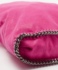 Best Sale ❤️ Stella McCartney Pink Faux Leather Small Falabella Tote For 👩 Women ✨ 27 Best Sale ❤️ Stella McCartney Pink Faux Leather Small Falabella Tote For 👩 Women ✨ -Stella McCartney Shop luxury women stella mccartney used handbags p680843 013
