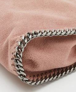 Deals ✨ Stella McCartney Dusty Pink Faux Leather Tiny Falabella Tote For 👩 Women 😉 -Stella McCartney Shop luxury women stella mccartney used handbags p681953 004