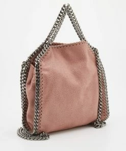 Deals ✨ Stella McCartney Dusty Pink Faux Leather Tiny Falabella Tote For 👩 Women 😉 -Stella McCartney Shop luxury women stella mccartney used handbags p681953 007