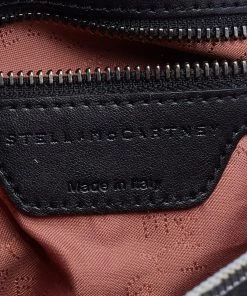 Promo 👍 Stella McCartney Black Quilted Faux Leather Mini Falabella 🎒 Backpack For 👩 Women 👏 -Stella McCartney Shop luxury women stella mccartney used handbags p685947 009