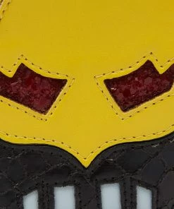 Best deal ⭐ Stella McCartney Black/Yellow Faux Snakeskin And Leather Superhero Coin Purse For 👩 Women 🎁 -Stella McCartney Shop luxury women stella mccartney used handbags p686494 004