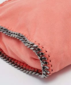 Buy 👍 Stella McCartney Orange Faux Leather Small Falabella Tote For 👩 Women ⌛ -Stella McCartney Shop luxury women stella mccartney used handbags p687113 001