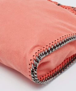 Buy 👍 Stella McCartney Orange Faux Leather Small Falabella Tote For 👩 Women ⌛ -Stella McCartney Shop luxury women stella mccartney used handbags p687113 012