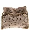 Cheap 🎉 Stella McCartney Beige Faux Leather Eyelet Noma Bucket Bag For 👩 Women 🧨 -Stella McCartney Shop luxury women stella mccartney used handbags p93577 001
