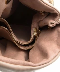 Cheap 🎉 Stella McCartney Beige Faux Leather Eyelet Noma Bucket Bag For 👩 Women 🧨 -Stella McCartney Shop luxury women stella mccartney used handbags p93577 007