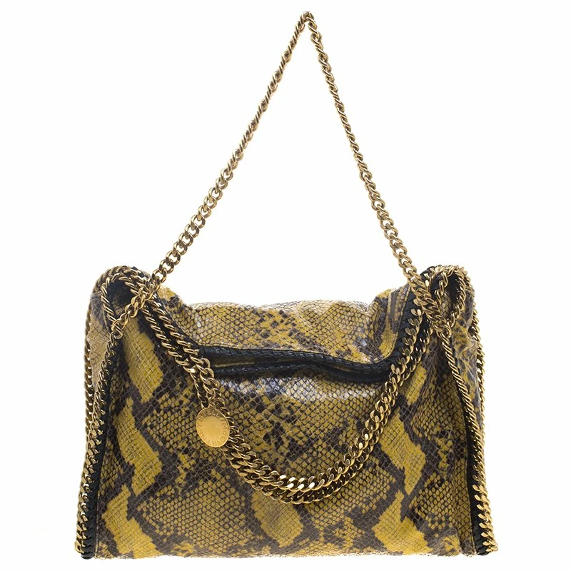 Cheap ๐คฉ Stella McCartney Yellow Faux Python Small Falabella Tote For ๐ฉ Women ๐คฉ 7 Cheap ๐คฉ Stella McCartney Yellow Faux Python Small Falabella Tote For ๐ฉ Women ๐คฉ - Image 5