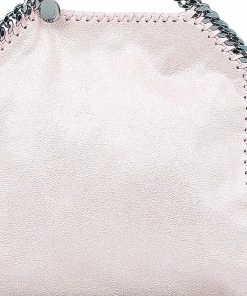 Wholesale ⌛ Stella McCartney Metallic Pink Faux Leather Mini Falabella Tote Bag For 👩 Women 🔥 -Stella McCartney Shop luxury women stella mccartney used handbags p96448 008