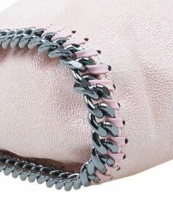 Wholesale ⌛ Stella McCartney Metallic Pink Faux Leather Mini Falabella Tote Bag For 👩 Women 🔥 -Stella McCartney Shop luxury women stella mccartney used handbags p96448 012