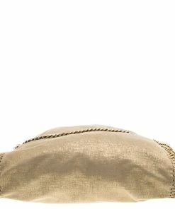 Hot Sale ✔️ Stella McCartney Gold Faux Leather Falabella Tote For 👩 Women 🎉 -Stella McCartney Shop luxury women stella mccartney used handbags p96915 006