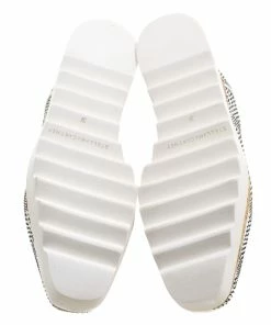 Buy 🔔 Stella McCartney Woven Faux Leather Elyse Platform Brogues Size 39 For 👩 Women ⌛ -Stella McCartney Shop luxury women stella mccartney used shoes p112619 006