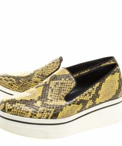 Cheap 🔔 Stella McCartney Two Tone Faux Python Creeper Platform Loafers Size 39 For 👩 Women 👍 -Stella McCartney Shop luxury women stella mccartney used shoes p115846 0004