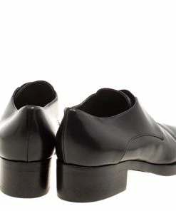 Wholesale 🔔 Stella McCartney Black Faux Leather Frankie Pointed Toe Elastic Detail Loafers Size 38 For 👩 Women 🔥 -Stella McCartney Shop luxury women stella mccartney used shoes p125640 005