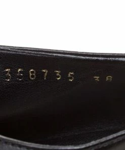 Wholesale 🔔 Stella McCartney Black Faux Leather Frankie Pointed Toe Elastic Detail Loafers Size 38 For 👩 Women 🔥 -Stella McCartney Shop luxury women stella mccartney used shoes p125640 007