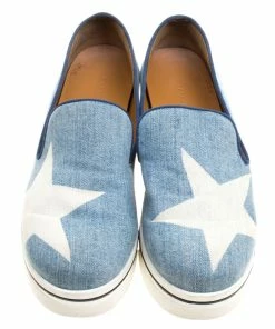 Best deal ✨ Stella McCartney Light Wash Star Printed Denim Binx Platform Slip On 👟 Sneakers Size 40 For 👩 Women ⭐ -Stella McCartney Shop luxury women stella mccartney used shoes p126544 0003
