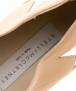 Best Pirce 🎁 Stella McCartney Beige Faux Leather Elyse Star Platform Lace Up Derby Size 39 For 👩 Women 👏 -Stella McCartney Shop luxury women stella mccartney used shoes p126772 007