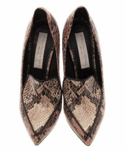 Best Sale 🛒 Stella McCartney Python Embossed Pointed Toe Loafer Pumps Size 38 For 👩 Women 😉 -Stella McCartney Shop luxury women stella mccartney used shoes p13247 005
