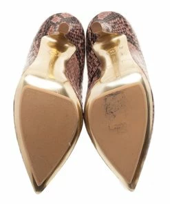 Best Sale 🛒 Stella McCartney Python Embossed Pointed Toe Loafer Pumps Size 38 For 👩 Women 😉 -Stella McCartney Shop luxury women stella mccartney used shoes p13247 007