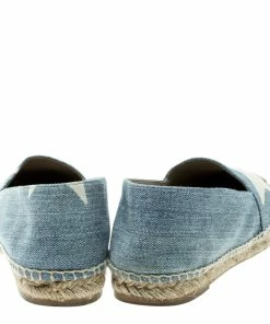 Deals 😍 Stella McCartney Blue Denim Rocio Star Print Flat Espadrilles Size 37 For 👩 Women 👍 -Stella McCartney Shop luxury women stella mccartney used shoes p136687 0005