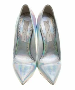Best Pirce 🎉 Stella McCartney Metallic Silver Holographic Faux Leather Pointed Toe Pumps Size 39 For 👩 Women ❤️ 12 Best Pirce 🎉 Stella McCartney Metallic Silver Holographic Faux Leather Pointed Toe Pumps Size 39 For 👩 Women ❤️ -Stella McCartney Shop luxury women stella mccartney used shoes p136935 0003