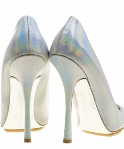 Best Pirce 🎉 Stella McCartney Metallic Silver Holographic Faux Leather Pointed Toe Pumps Size 39 For 👩 Women ❤️ 14 Best Pirce 🎉 Stella McCartney Metallic Silver Holographic Faux Leather Pointed Toe Pumps Size 39 For 👩 Women ❤️ -Stella McCartney Shop luxury women stella mccartney used shoes p136935 0005