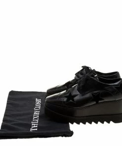 Discount 🎉 Stella McCartney Black Faux Leather Elyse Star Platform Derby Size 37 For 👩 Women 🌟 -Stella McCartney Shop luxury women stella mccartney used shoes p138163 0008