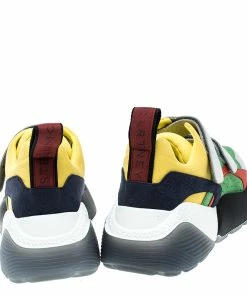 New 🤩 Stella McCartney Multicolor Color Block Faux Suede Eclypse Platform 👟 Sneakers Size 38 For 👩 Women 🛒 -Stella McCartney Shop luxury women stella mccartney used shoes p138294 0005