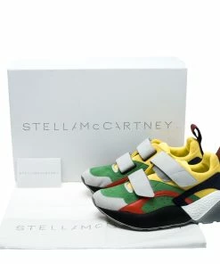 New 🤩 Stella McCartney Multicolor Color Block Faux Suede Eclypse Platform 👟 Sneakers Size 38 For 👩 Women 🛒 -Stella McCartney Shop luxury women stella mccartney used shoes p138294 0008