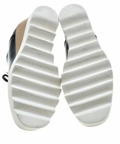 Cheapest 😉 Stella McCartney Black Faux Leather Leana Wooden Wedge Lace Up Derby Size 36 For 👩 Women 👏 -Stella McCartney Shop luxury women stella mccartney used shoes p144673 0006