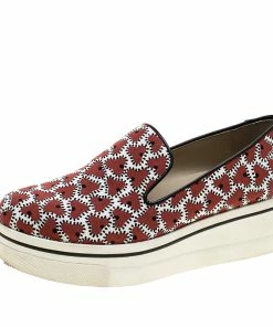 Best Sale 🧨 Stella McCartney Abstract Print Canvas Platform Slip On 👟 Sneakers Size 39 For 👩 Women 😀