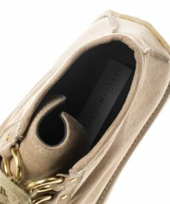 Wholesale 😍 Stella McCartney Beige Faux Suede High Clipper Platform Ankle 🥾 Boots Size 37.5 For 👩 Women 🔔 -Stella McCartney Shop luxury women stella mccartney used shoes p148701 0007