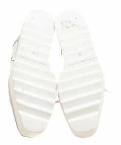 Brand new 🌟 Stella McCartney Metallic Silver Faux Leather Indium Elyse Star Platform Derby Size 38 For 👩 Women ⌛ -Stella McCartney Shop luxury women stella mccartney used shoes p153470 0006