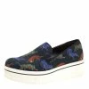 Discount 🤩 Stella McCartney Black Multicolor Animal Print Canvas Platform Slip On 👟 Sneakers Size 37 For 👩 Women 🛒 -Stella McCartney Shop luxury women stella mccartney used shoes p153849 0001