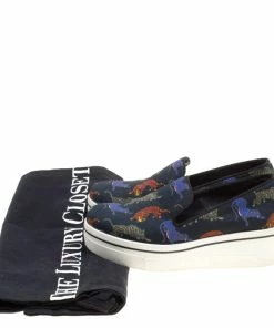 Discount 🤩 Stella McCartney Black Multicolor Animal Print Canvas Platform Slip On 👟 Sneakers Size 37 For 👩 Women 🛒 -Stella McCartney Shop luxury women stella mccartney used shoes p153849 0009