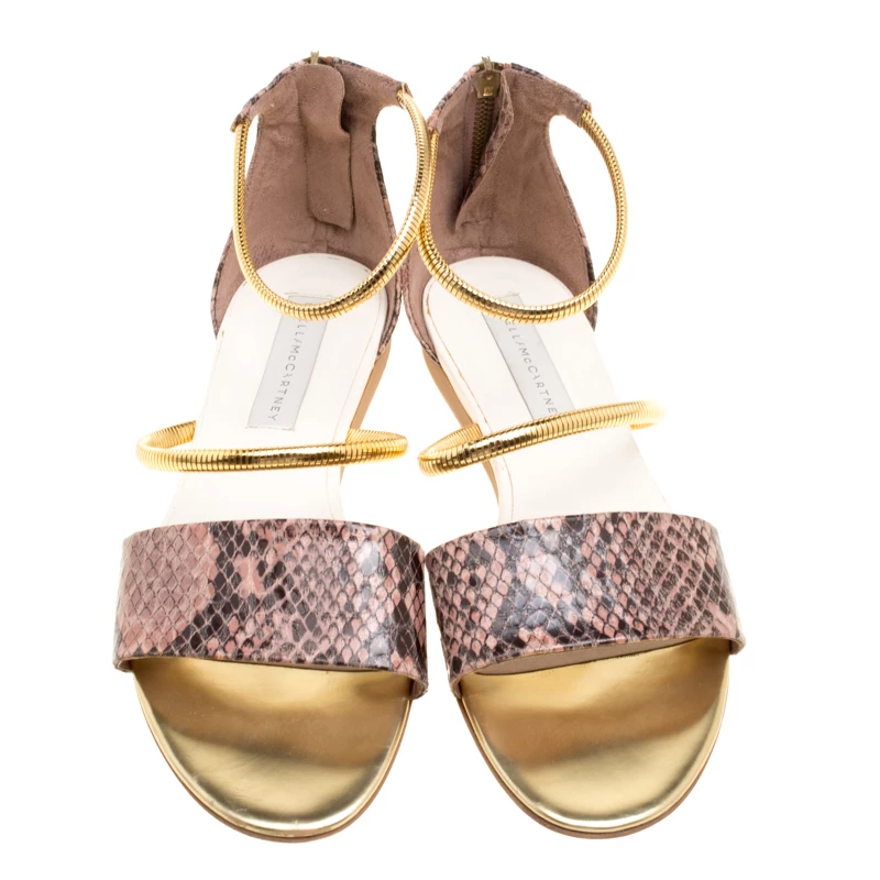 Promo ๐ Stella McCartney Beige Faux Python Magwitch Flat ๐ฉด Sandals Size 39 For ๐ฉ Women ๐งจ 5 Promo ๐ Stella McCartney Beige Faux Python Magwitch Flat ๐ฉด Sandals Size 39 For ๐ฉ Women ๐งจ - Image 3