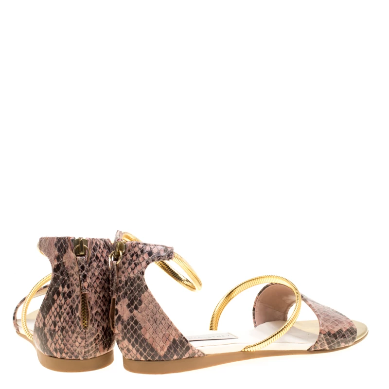 Promo ๐ Stella McCartney Beige Faux Python Magwitch Flat ๐ฉด Sandals Size 39 For ๐ฉ Women ๐งจ 7 Promo ๐ Stella McCartney Beige Faux Python Magwitch Flat ๐ฉด Sandals Size 39 For ๐ฉ Women ๐งจ - Image 5