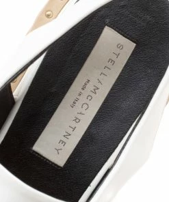 Cheapest ⌛ Stella McCartney White Faux Leather Slingback Oxfords Size 39 For 👩 Women 💯 -Stella McCartney Shop luxury women stella mccartney used shoes p154623 0007