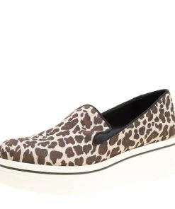Hot Sale ⭐ Stella McCartney Multicolor Leopard Print Canvas Platform Slip On 👟 Sneakers Size 38 For 👩 Women 😍