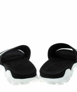 Discount 🤩 Stella McCartney Black Faux Suede And Fabric Sporty Slides Size 38 For 👩 Women ✨ -Stella McCartney Shop luxury women stella mccartney used shoes p163614 005