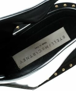 Best Pirce ✨ Stella McCartney Metallic Silver Faux Leather Odette Slingback Derby Size 41 For 👩 Women 🔔 -Stella McCartney Shop luxury women stella mccartney used shoes p166572 002