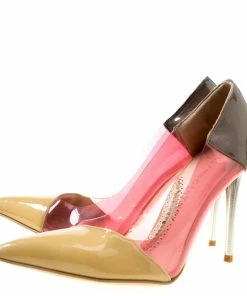 Best reviews of ✨ Stella McCartney Multicolor Patent Faux Leather And PVC Pointed Toe Pumps Size 36 For 👩 Women 🔥 -Stella McCartney Shop luxury women stella mccartney used shoes p174846 007