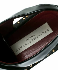 Promo 👏 Stella McCartney Black Faux Leather Slingback Oxfords Size 37 For 👩 Women 🥰 -Stella McCartney Shop luxury women stella mccartney used shoes p176362 002